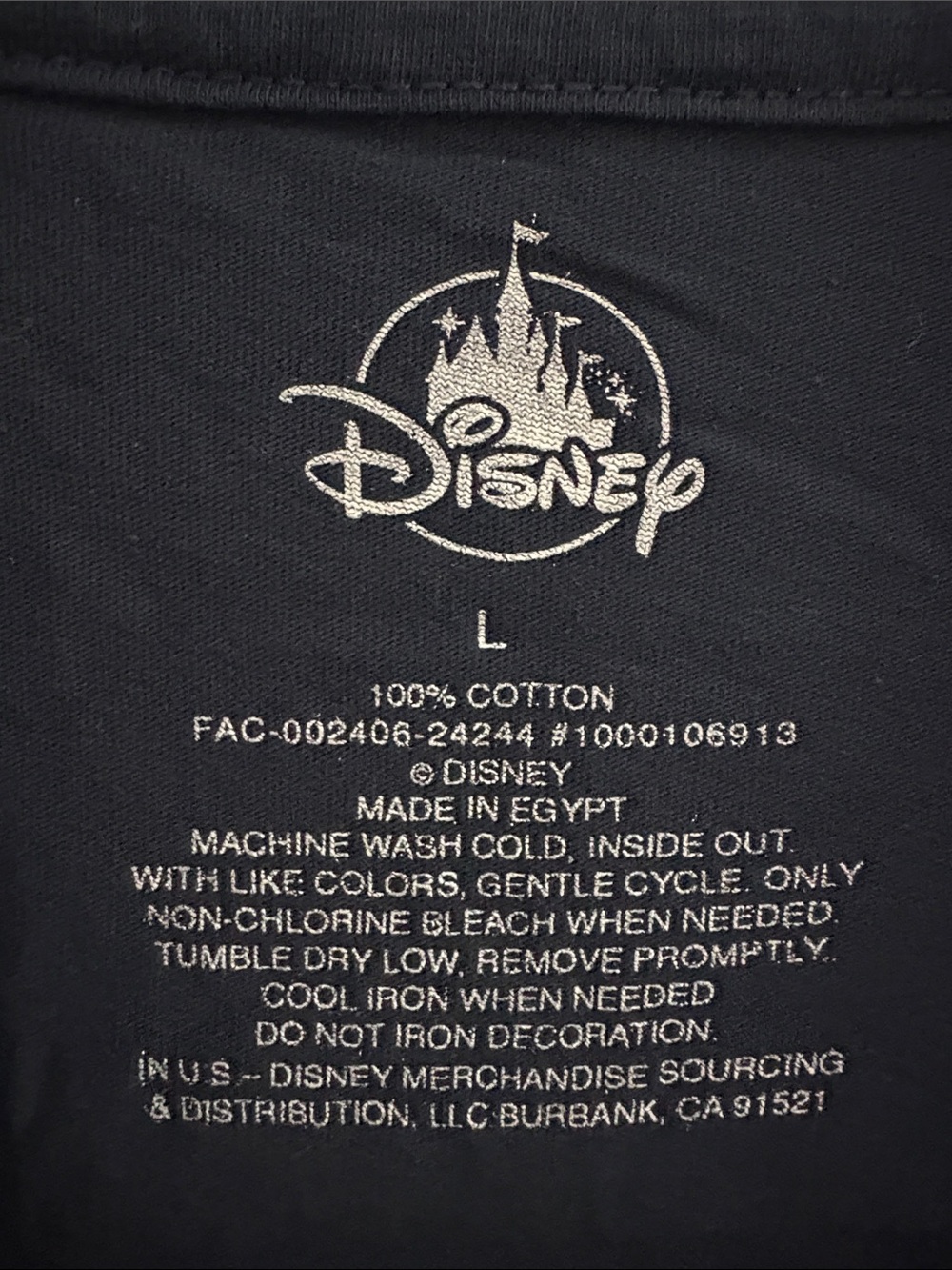 Disney Fantasia Navy Sorcerer Mickey Graphic Tee with Multicolor Print - Picture 2 of 3